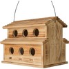 Bird House Bird Houses for Outside,6 Hole Outdoor Bird House