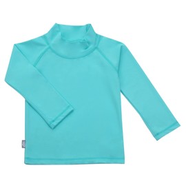 Jan & Jul Quick-Dry Rash Guard Shirt with Sun Protection for Girl and Boy (10Y, Lagoon)