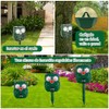 Repelente Solar Ultrasónico Animales Ahuyentador Ardillas Luz Led Intermitente Perros