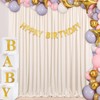 Champagne Backdrop Curtains Birthday Decorations - 4 Pcs 5ft x