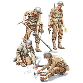 Mini Art 35251 1:35 Figures US Minesweeper (4) - Faithful Replica, Model Building, Plastic Kit, Crafts, Hobby, Gluing, Model Kit, Assembly, Unpainted