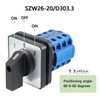 SIGANDG Switch 20A/660V 3-position 12-clamp control cam SZW26-20/D303.3