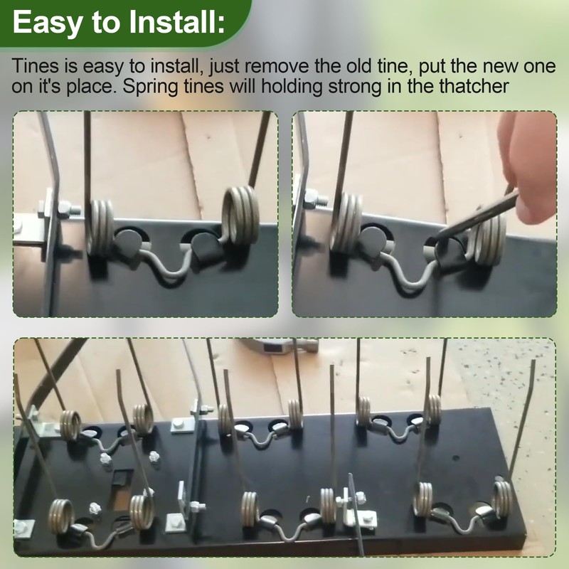 43783 Dethatcher Replacement Spring Tine for Agri-Fab Lawn Dethatcher, 8Pack