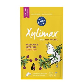 Fazer Xylimax Moomin Raspberry - Fruit - 100% Xylitol - Chewing Gum - Bubble Gum for Kids