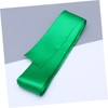 TEHAUX 1Roll Double Sided Satin Ribbon Green for Wedding Decorations