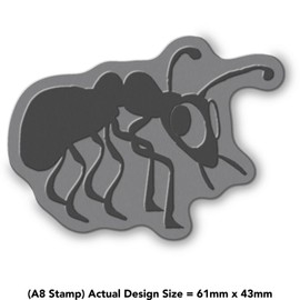 'Funny Ant' Rubber Stamp - Unmounted Design for Crafting & Scrapbooking, A8 (RS00057014)