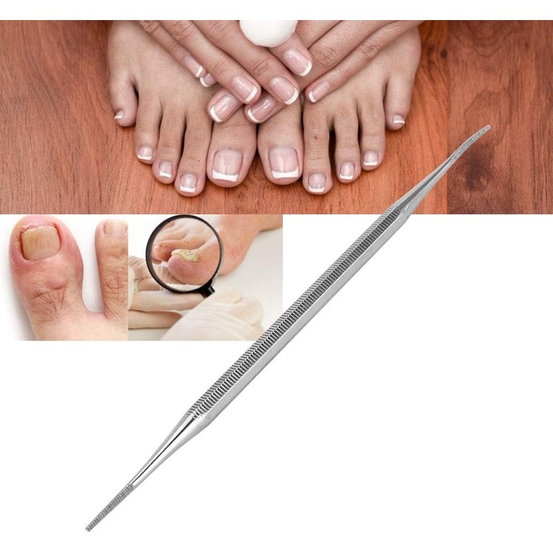 Lima de uñas encarnadas doble cara de acero inoxidable –
