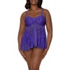 Smart & Sexy Women's Plus-Size Twist Bandeau Tankini Top, Electric