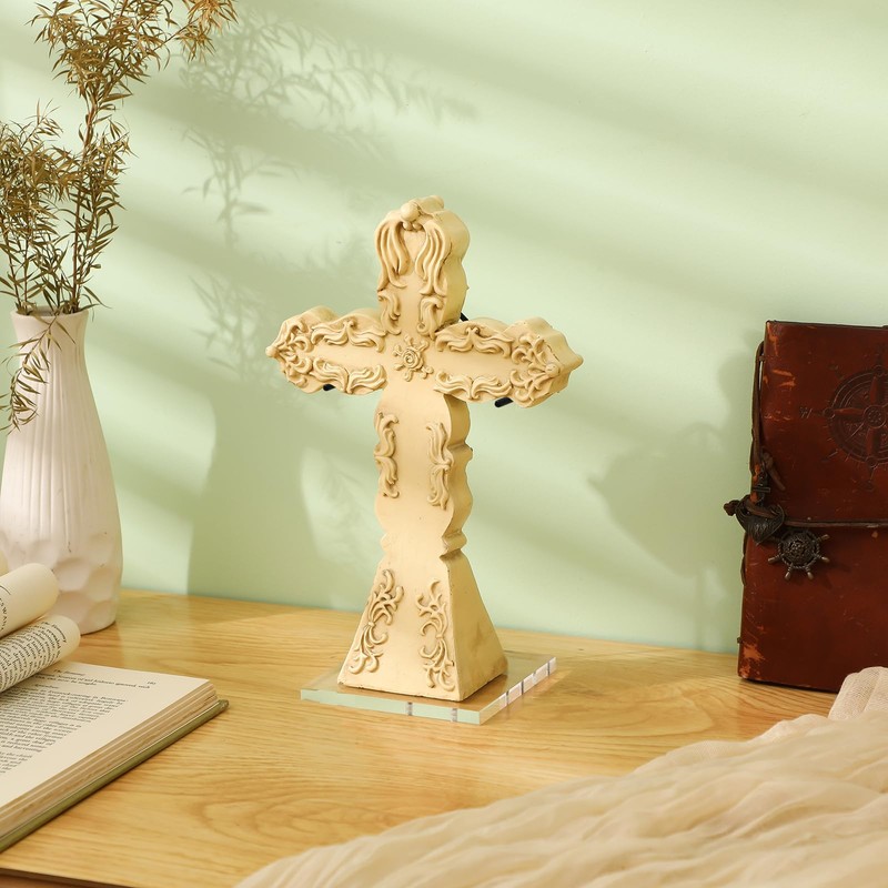 RattanView 2 Pcs Metal Artifact Display Stand with Acrylic Base