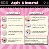 Sun&Beam Nails Handmade Nail Tip, Long, Almond, Red, Brown, Brown,