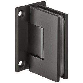 Gedotec Bathroom Door Hinge for Glass Doors and Showers Shower Door Hinge Black Glass Door Fitting Brass - DT801 | Shower Cubicle Hinge for Wall to Glass Connection | 1 Piece - Glass Door Hinge