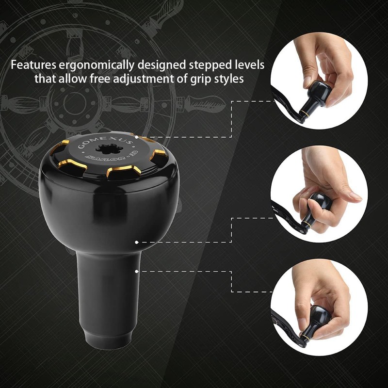 GOMEXUS Fishing Power Knob Compatible for Daiwa Shimano Spinning &