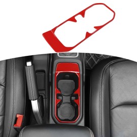 RT-TCZ for Wrangler JL Front Cup Holder Trim Red for Jeep Wrangler JL JLU Gladiator JT 2018-2024 Red Interior Accessories