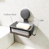 Suction Cup Soap Dish for Shower，Soap and Sponge Holder for