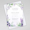 Funeral Invitation Cards with Envelopes Announcement Invites: Lavender and Eucalyptus