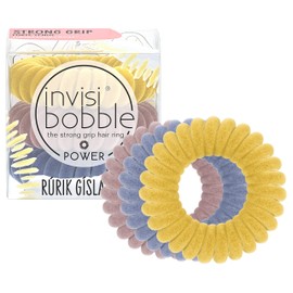 invisibobble Power Hair Bobbles Rúrik Gíslason Yoga Na Do It I 3 x Velvet Hair Bobbles Thick Hair I Extra Strong Hold I The Original, Designed in the Heart of Munich