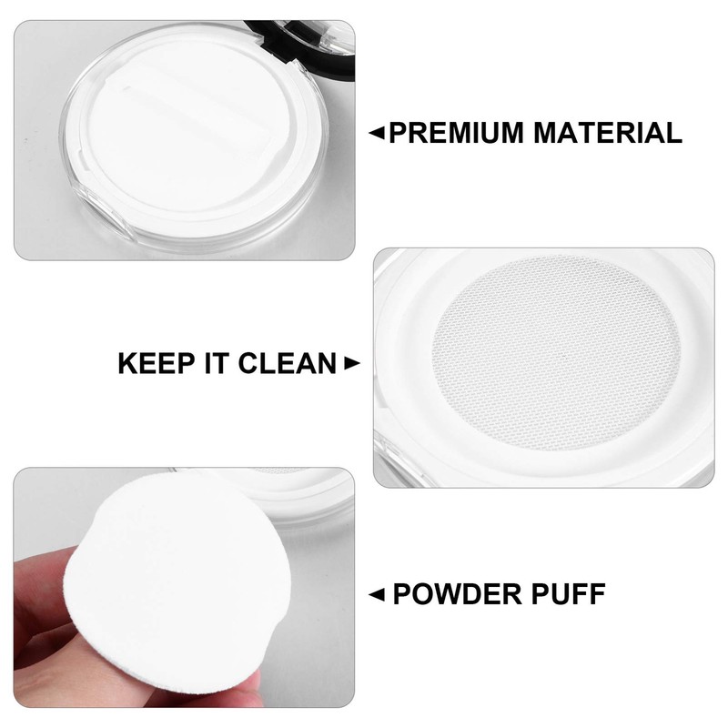2pcs Box Loose Powder Box 5g Powder Case Mat Plastic