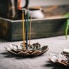 GARMOLY Brass Lotus Incense Holder, Incense Sticks Burner, Incense Ash