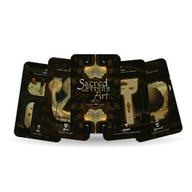 Ibiza Tarot Sacred Letters Art - Hebrew Alphabet - Major Arcana Cards | Fortune Telling Tarot Cards Deck for Beginners | Authentic Tarot Experience - Set of 22 Cards