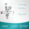 Engelbach® Combination Angle Valve 1/2 Inch Self-Sealing Universal Angle Valve