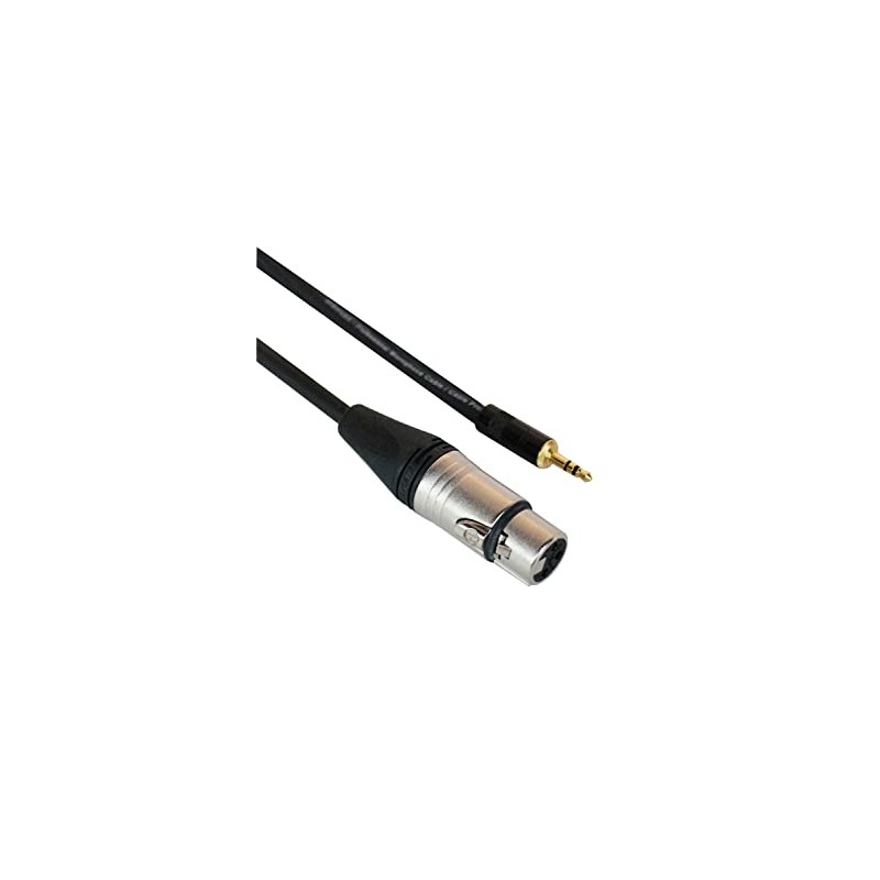 Cable Digiflex NKXF-10 10' XLRF to 1/8 Mini TRS