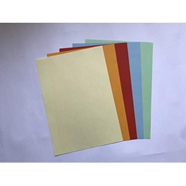 Made in Germany 50 Sheets Coloured Paper Mix Basic Light A4 80 g/m² (5 Colours x 10 Sheets) - Printer Paper, Copy Paper, Universal Paper for Printing, Crafts & Folding, Paper for Home & Office