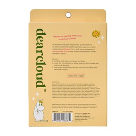 dearcloud Clear Jewel Dew Essence Face Mask, Korean Sheet Mask - Allantoin, Niacinamide & Cica (3 Pack)