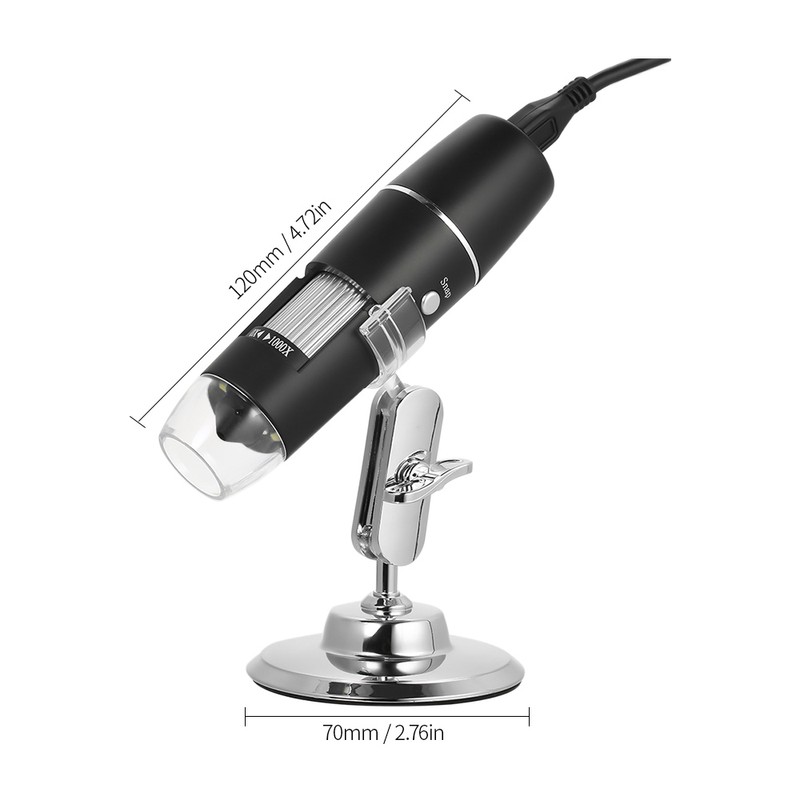 1000X Magnification USB Digital Microscope with Stand Magnifier with 8-LED