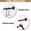 AddGrace 4 Pack Shelf Brackets Wall Mounted Black Shelf Brackets