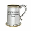 Wentworth Pewter - Wortley Bierkrug aus Zinn und Messing, ca.