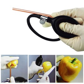 17.7 by 1.6 inch Sugar Blowing Pump, Sugar Art Tool for Blown Sugar Work, Isomalt Blower