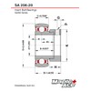 MAPLE ACE SA206-20 Insert Bearing 1-1/4" Bore, Spherical OD with