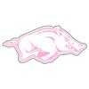 Craftique Arkansas Razorbacks Decal (Pink Running HOG-R Decal (3''4''12''), 3