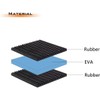 Air Jade Rubber Anti-Vibration Pads, 4 Pack 2" x 2"