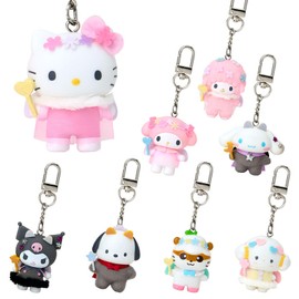 Sanrio 425150 Secret Key Holder, Angel and Little Devil (Part 2 in the Chibi Mo) Sanrio Characters PVC, Polyester, Steel, Recommended Ages 3 and Up