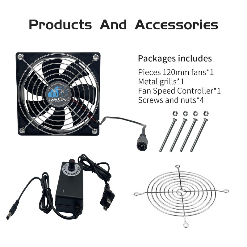 Ventilador axial Easy Cloud de 120 x 38 mm, 120