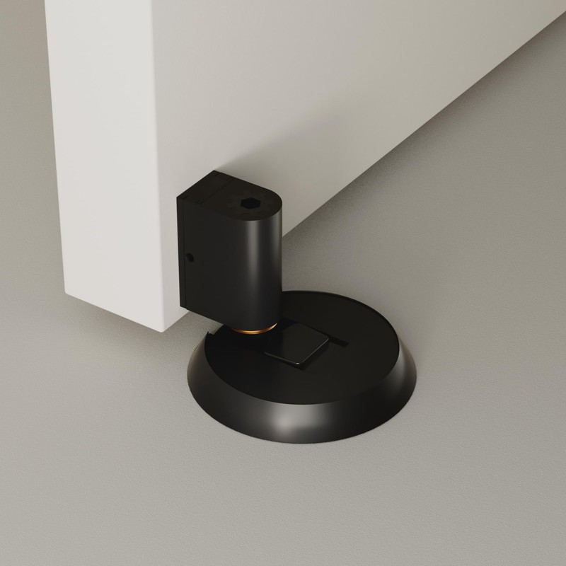 DOOROOM Latest Upgrades Mechanical Door Stopper, Punch-Free Windproof Door Stop,