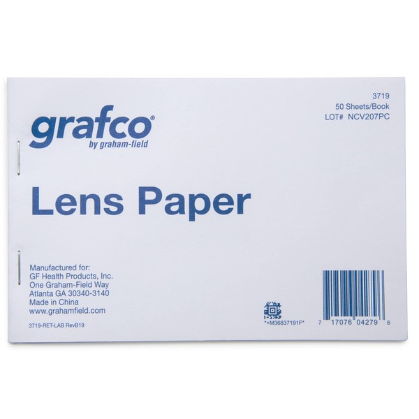 Grafco Silky Lens Paper Sheet, 4" x 6" Soft Cleaning