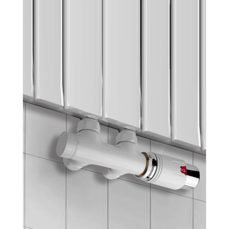 S SIENOC H-valve connection set, centre connection/radiator valves, thermostat for