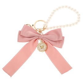 LIFKOME Cute Bow Keychain for Women Decorative Keychain for Car Keys and Bags Stylish Charm for Purses Elegant Bowknot Design Beads for Girls