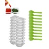 10 Piezas Snack Containers, Double Compartment Condiment Container, Mini Contenedor