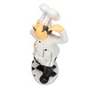 French Chef Figurine 30x14x11cm Resin Funny Chef Sculpture Kitchen Restaurant