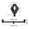 Carp Fishing Rod Holder Bracket Stand Carp Fishing Buzz Bars