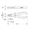 KS Tools 117.1112 ERGOTORQUE VDE combination pliers, 175mm