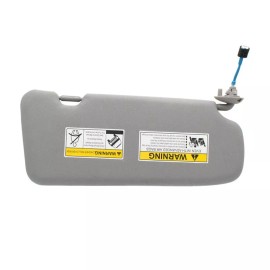 Unbranded Gray Left Driver Side Sun Visor With Mirror Light For Honda CR-V CRV 2017-2022