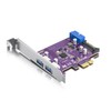 ipolex PCIe to (2) USB 3.0 Expansion Card, PCIe USB