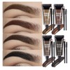 Tinted Thickening Eyebrow Mascara with Two Eyebrow Brushes,Brow Fast Sculpt,Waterproof,Transfer-proof,Eyebrow