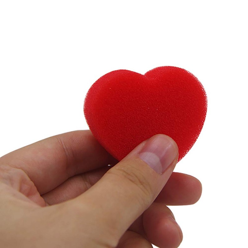 Sponge Hearts/Heart Sponge Red Heart Shape Sponge Appearing Magic Accessories