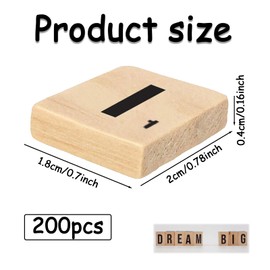 ZNDFTW 200 Pcs Scrabble Letters, Scrabble Letters for Crafts, Scrabble Tiles, Letters for Crafts for Wooden Letters Toy Scrabble Letters for Crafts & Educational and DIY Wood Gift Decoration