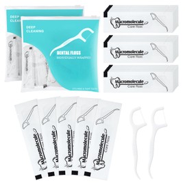 Individually Wrapped Dental Floss Picks Bulk Disposable Flossing Sticks Teeth Cleaning and Oral Care Travel Size Dental Tooth Floss Pack for Hotels, Weddings, Guests & Business Single Use (200 Pack)